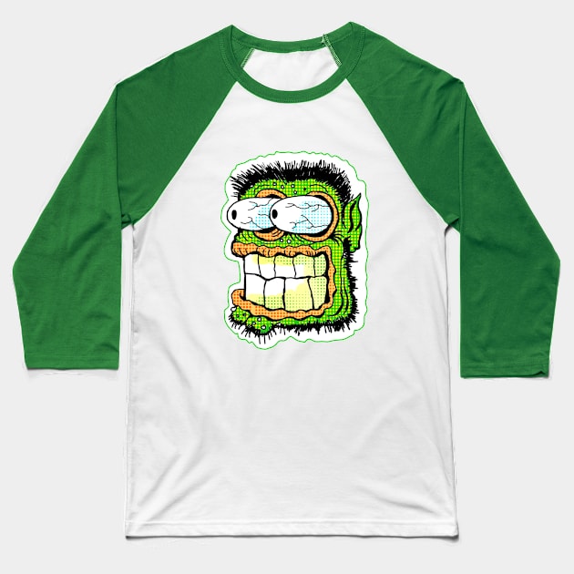 Sackhead the man Baseball T-Shirt by PungentBasementArt